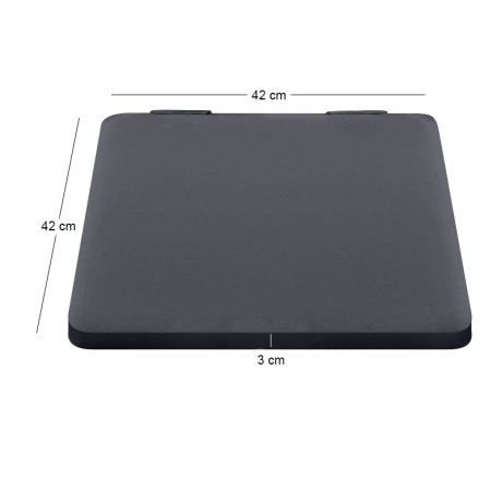 CHAIR Seat Cushion 42x42/3cm Grey