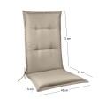 FLAP High Cushion Cappuccino 117(45+72)x45/5 cm