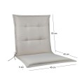 FLAP Low Cushion Sandy 100(45+55)x45/5 cm