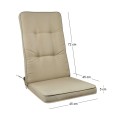 GORD High Cushion Cappuccino 117(45+72)x45/5 cm