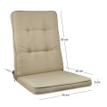 GORD Low Cushion Cappuccino 100(45+55)x45/5 cm
