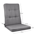 GORD Low Cushion Grey 100(45+55)x45/5 cm