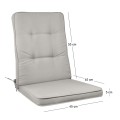 GORD Low Cushion Sandy 100(45+55)x45/5 cm