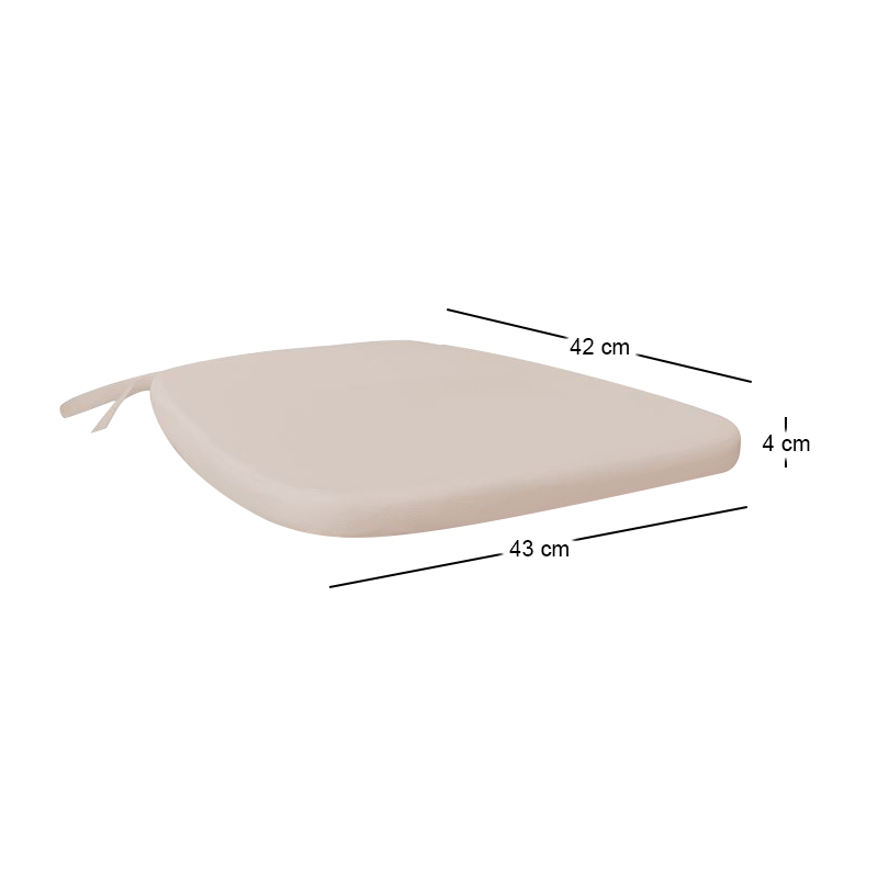 ILONA-DESTINY Cushion Pu Beige