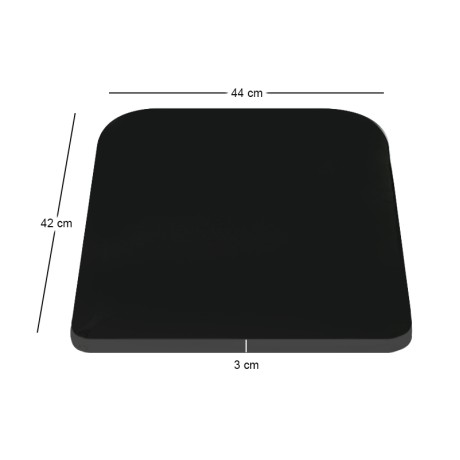SALSA for Chair and Bar Stool Cushion Black Fabric (3cm)