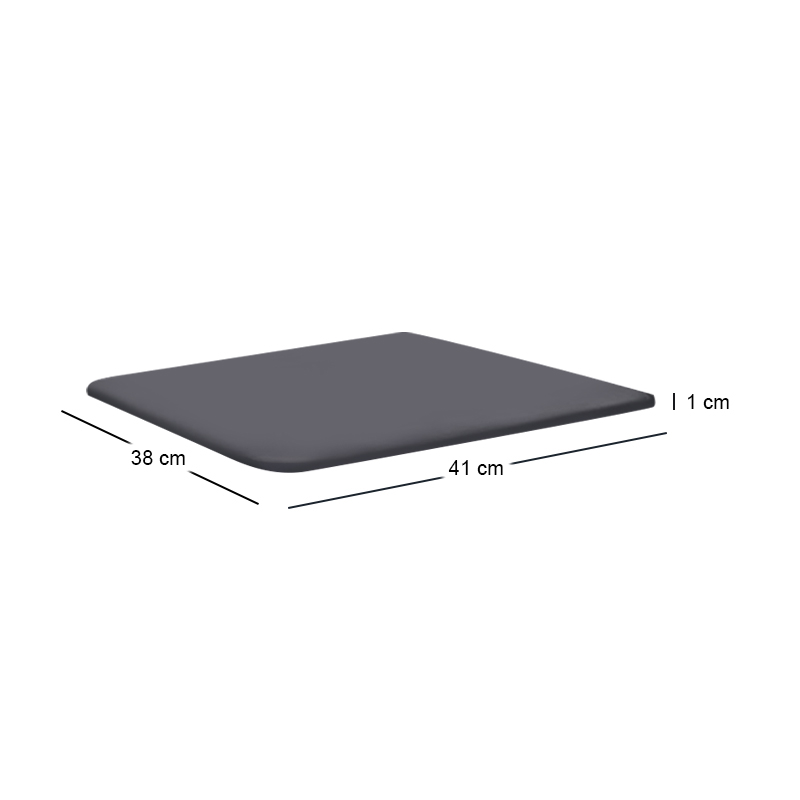 NEXUS Armchair Cushion, Black Pu 41x38/1cm