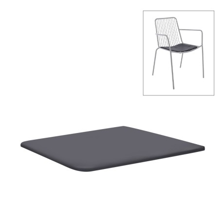 NEXUS Μαξιλάρι Πολυθρόνας Pu Μαύρο (πάχος 2cm)