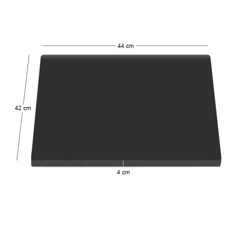 SALSA Armchair Cushion Black (4cm)