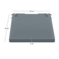 SEAT Cushion 45x45/5cm Grey