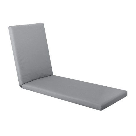 Μαξιλάρι Sunlounger αδιάβροχο ύφασμα χρώμα γκρι 196(78+118)x60x7εκ.