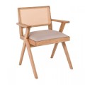 MEMORY Armchair Natural, Fabric Sand Beige