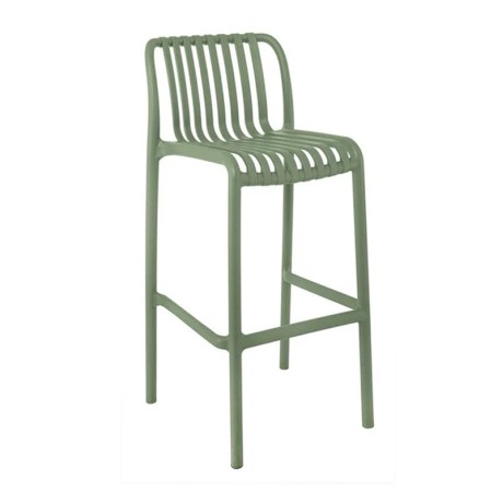 MODA Stackable Bar Stool-Pro PP-UV Green