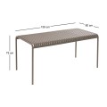 MODIAL Table 159x80cm Metal Cappuccino