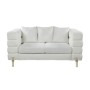 MORRIS Sofa 2-Seater White Teddy Fabric