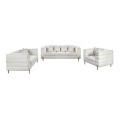 MORRIS Lounge Set (3-S+2-S+1-S) White Teddy Fabric