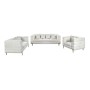 MORRIS Lounge Set (3-S+2-S+1-S) White Teddy Fabric