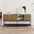 Μπουφές Amira Megapap χρώμα καρυδί Ud - black wood 180x40x80εκ.