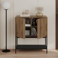 Amira Megapap melamine concole in walnut Ud - black wood 80x40x90cm.