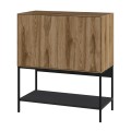 Amira Megapap melamine concole in walnut Ud - black wood 80x40x90cm.