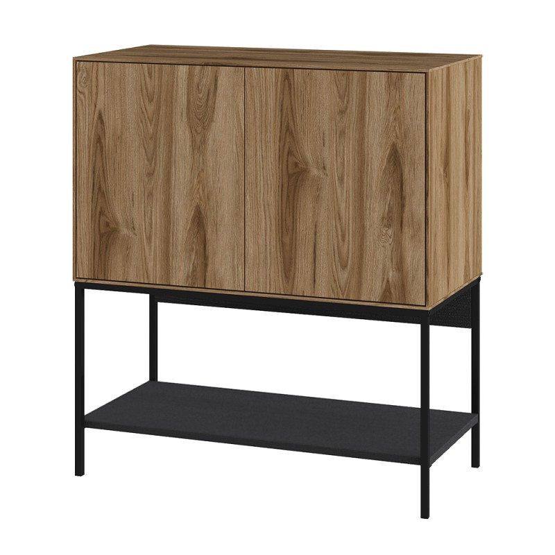 Amira Megapap melamine concole in walnut Ud - black wood 80x40x90cm.