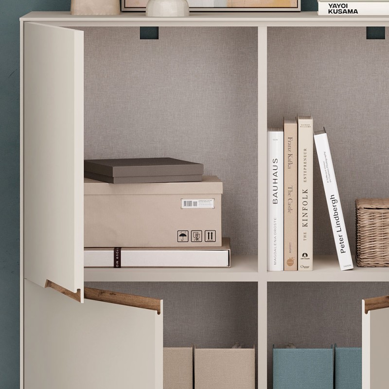 Arch Megapap melamine concole in sandstone color 98x40x120,5cm.