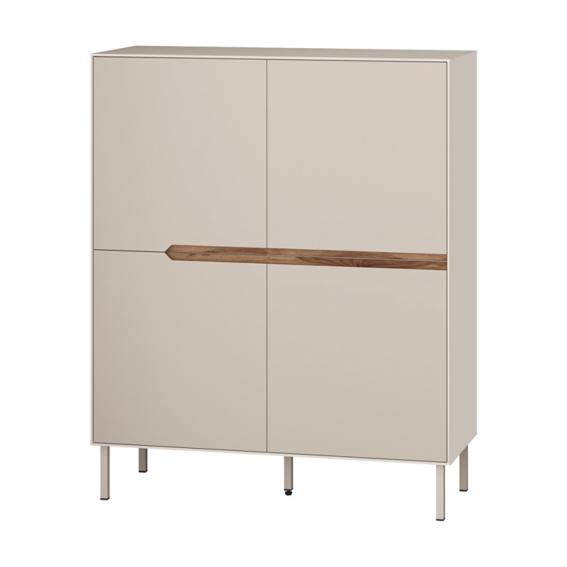 Arch Megapap melamine concole in sandstone color 98x40x120,5cm.