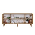 Bohemian Megapap melamine console in oak color 180x40x75cm.