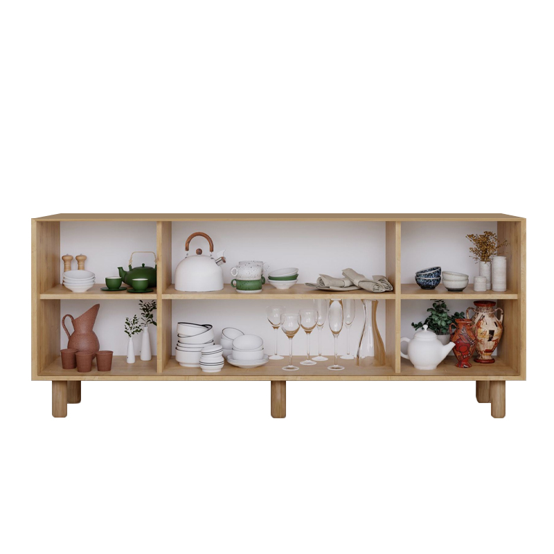 Bohemian Megapap melamine console in oak color 180x40x75cm.