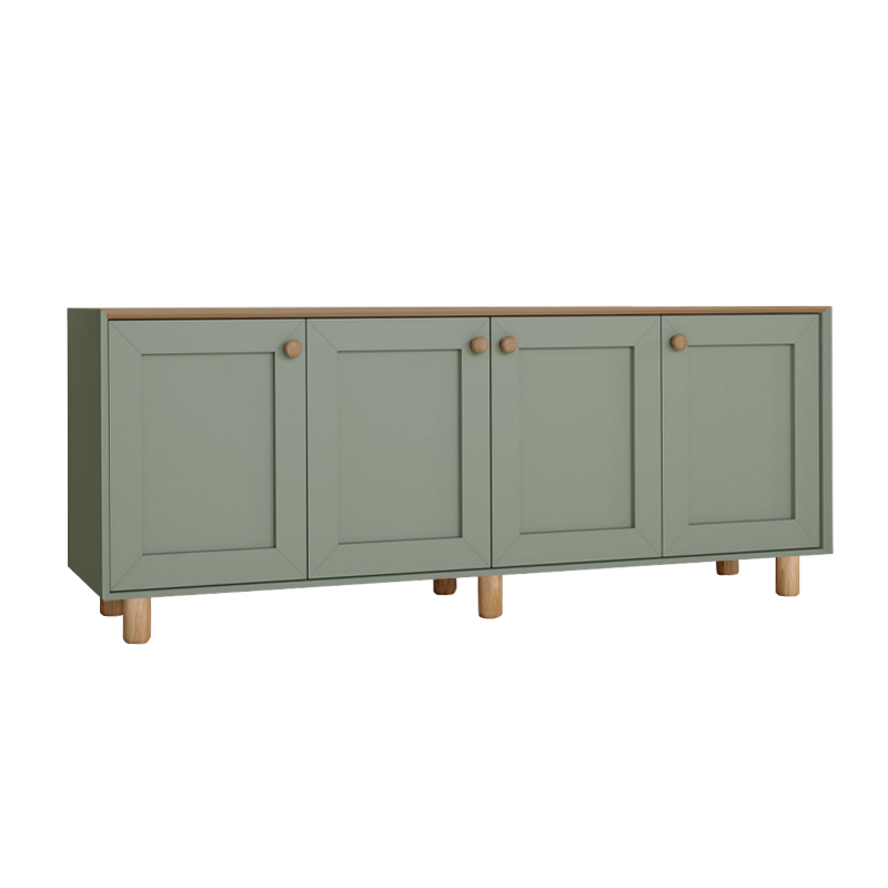 Bohemian Megapap melamine console in green - oak color 180x40x75cm.