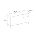 Cailin Megapap melamine console in sandstone - sepet oak color 140x41.8x80cm.