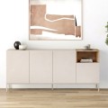 Cailin Megapap melamine console in sandstone - sepet oak color 180x41.8x80cm.
