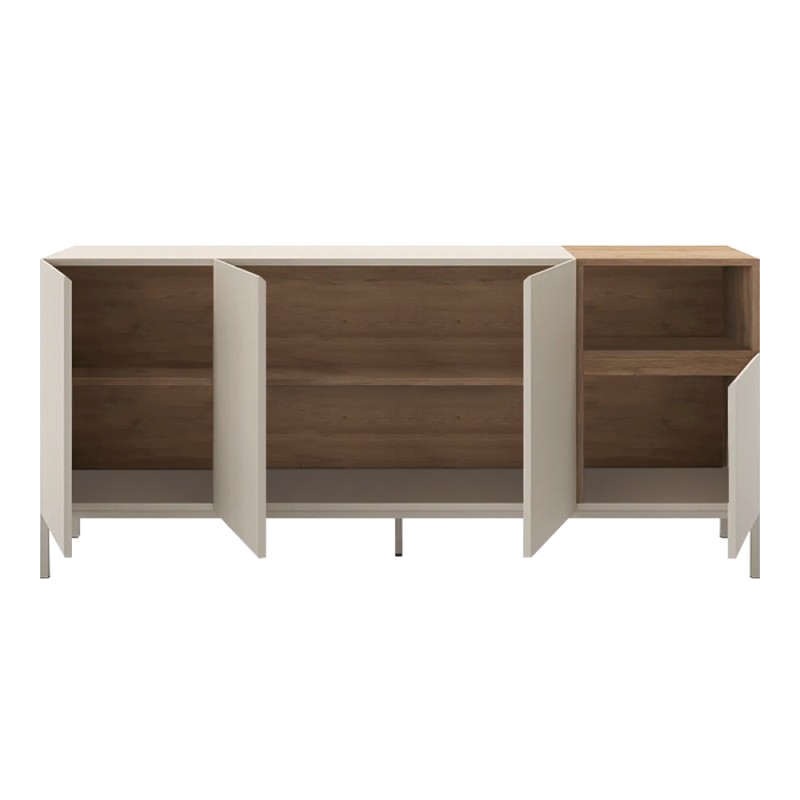 Cailin Megapap melamine console in sandstone - sepet oak color 180x41.8x80cm.