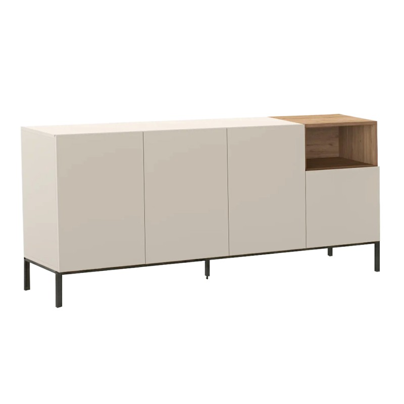 Cailin Megapap melamine console in sandstone - sepet oak color 180x41.8x80cm.