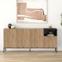 Μπουφές Cailin Megapap χρώμα sepet oak - black wood 180x41,8x80εκ.