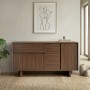 Μπουφές Capri Megapap χρώμα καρυδί milano 146x45x76,5εκ.
