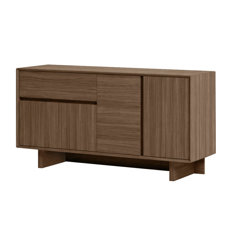 Capri Megapap melamine console in walnut milano color 146x45x76.5cm.