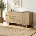 Capri Megapap melamine console in sapphire oak color 146x45x76.5cm.