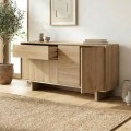 Capri Megapap melamine console in sapphire oak color 146x45x76.5cm.