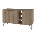 Clara Megapap melamine buffet in light brown color 142x35,6x83cm.