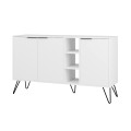 Clara Megapap melamine buffet in white color 142x35,6x83cm.