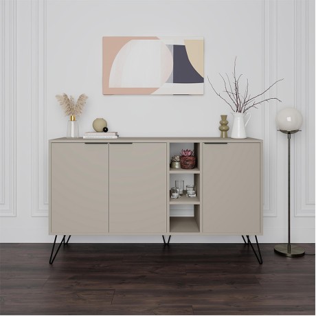 Μπουφές Clara Megapap χρώμα sandstone 142x35,6x83εκ.