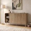 Colia Megapap melamine console in sepet oak 150x44x80cm.