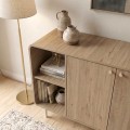 Colia Megapap melamine console in sepet oak 150x44x80cm.