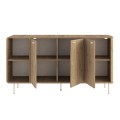 Colia Megapap melamine console in sepet oak 150x44x80cm.