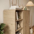 Colia Megapap melamine console in sepet oak 85x44x120,4cm.