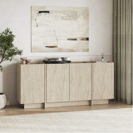 Dorma Megapap melamine console in travertine color 180x45x80.2cm.