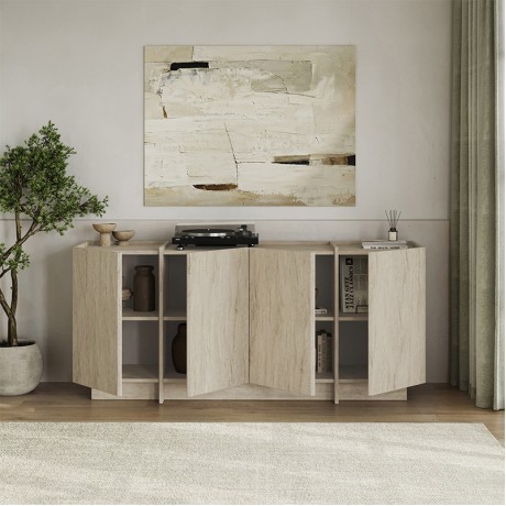 Dorma Megapap melamine console in travertine color 180x45x80.2cm.