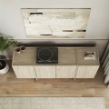 Μπουφές Dorma Megapap χρώμα travertine 180x45x80,2εκ.