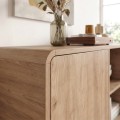 Doro Megapap melamine concole in sepet oak color 150.2x39x81cm.
