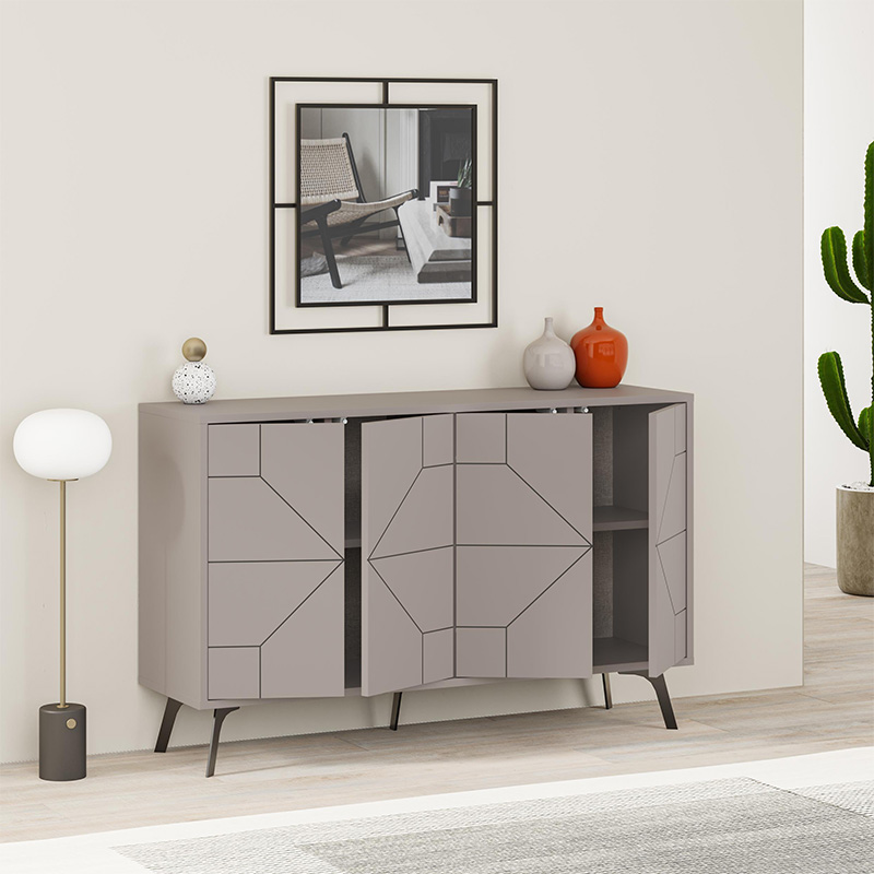 Dune Megapap melamine buffet in light mocha color 123x35x77,4cm.